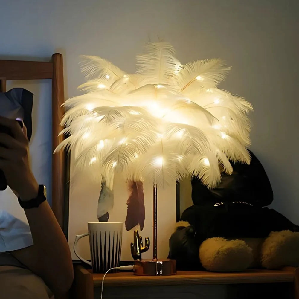 Feather Table Lamp, view 7