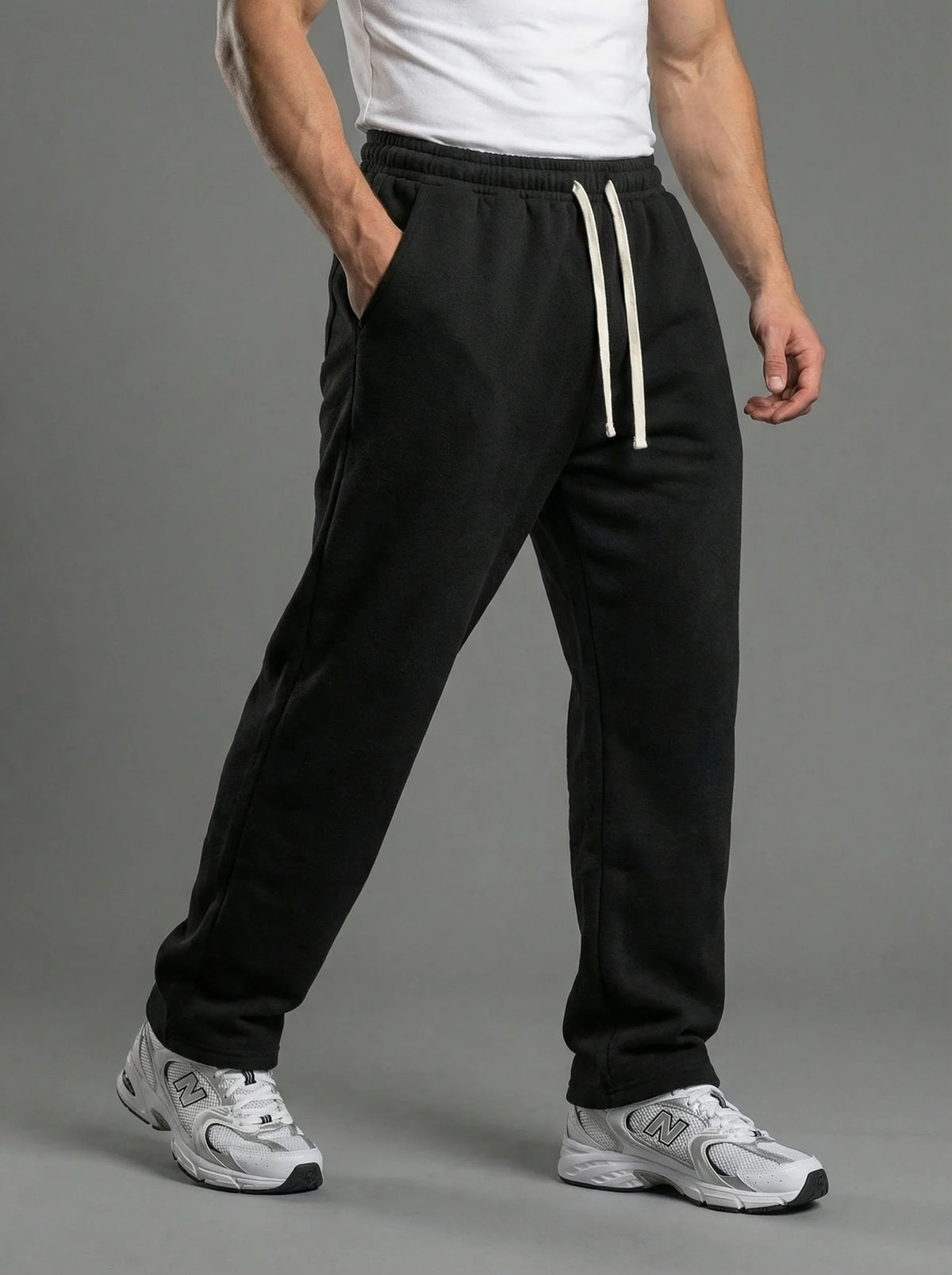 Fleece Lined Relaxed Sweatpants, view 6