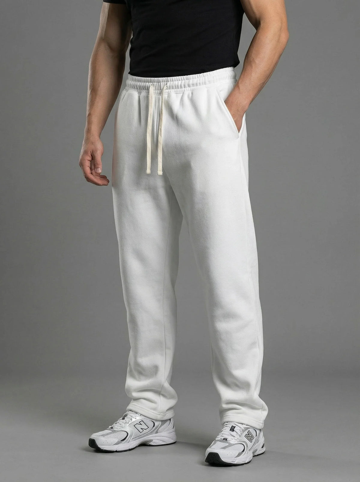Fleece Lined Relaxed Sweatpants, view 8