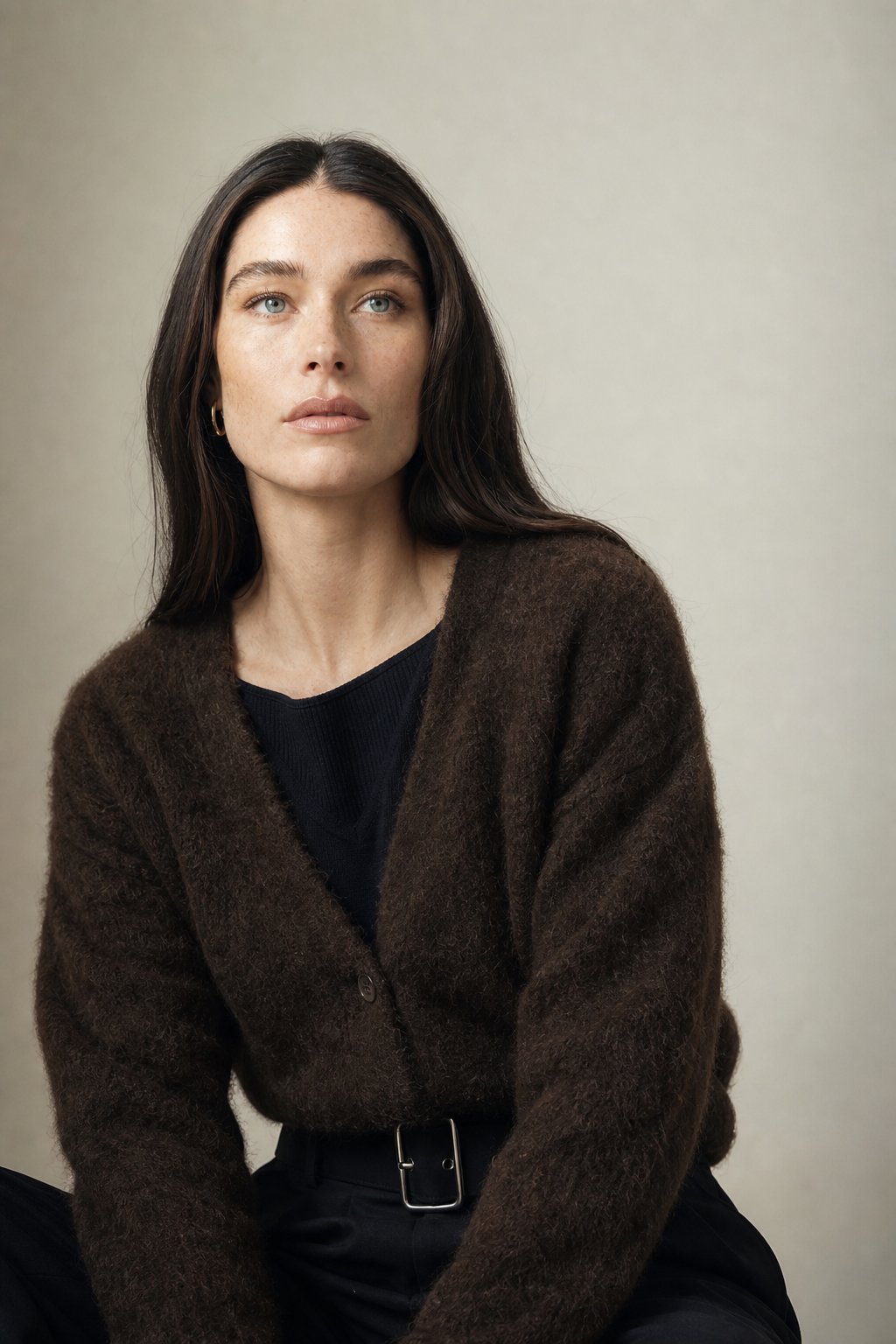 Fluffy V Neck Button Cardigan, view 12