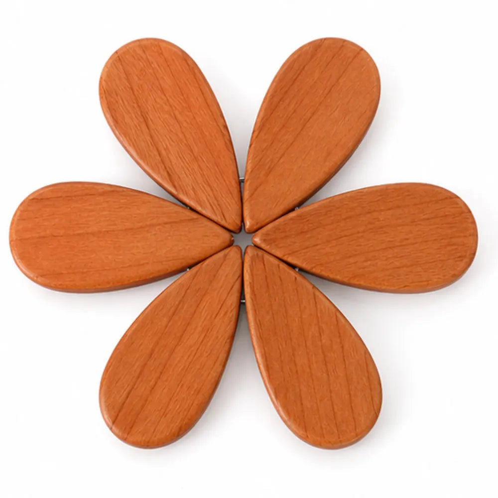 Folding Wooden Christmas Tree Trivet Set, view 10