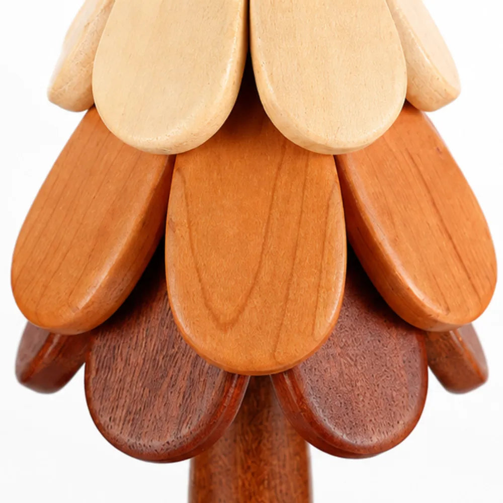 Folding Wooden Christmas Tree Trivet Set, view 8
