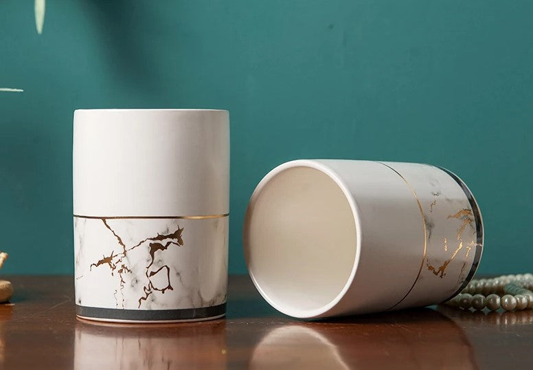 Geometric Ceramic Bathroom Set, view 6