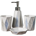 Geometric Ceramic Bathroom Set, view 7
