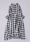 Gingham Peter Pan Collar Dress, view 1