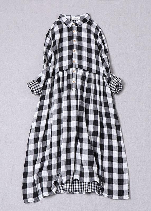 Gingham Peter Pan Collar Dress, view 1