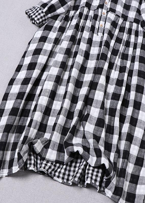 Gingham Peter Pan Collar Dress, view 4
