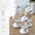 Glass Apothecary Jars, Set of 3, view 1