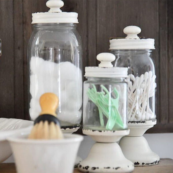 Glass Apothecary Jars, Set of 3, view 5