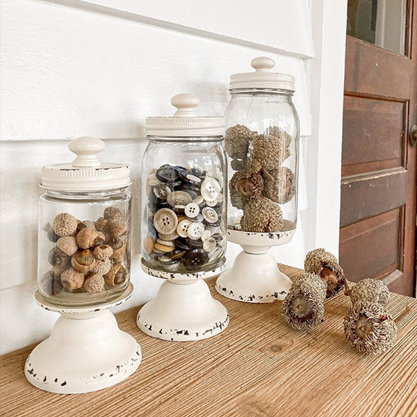 Glass Apothecary Jars, Set of 3, view 6