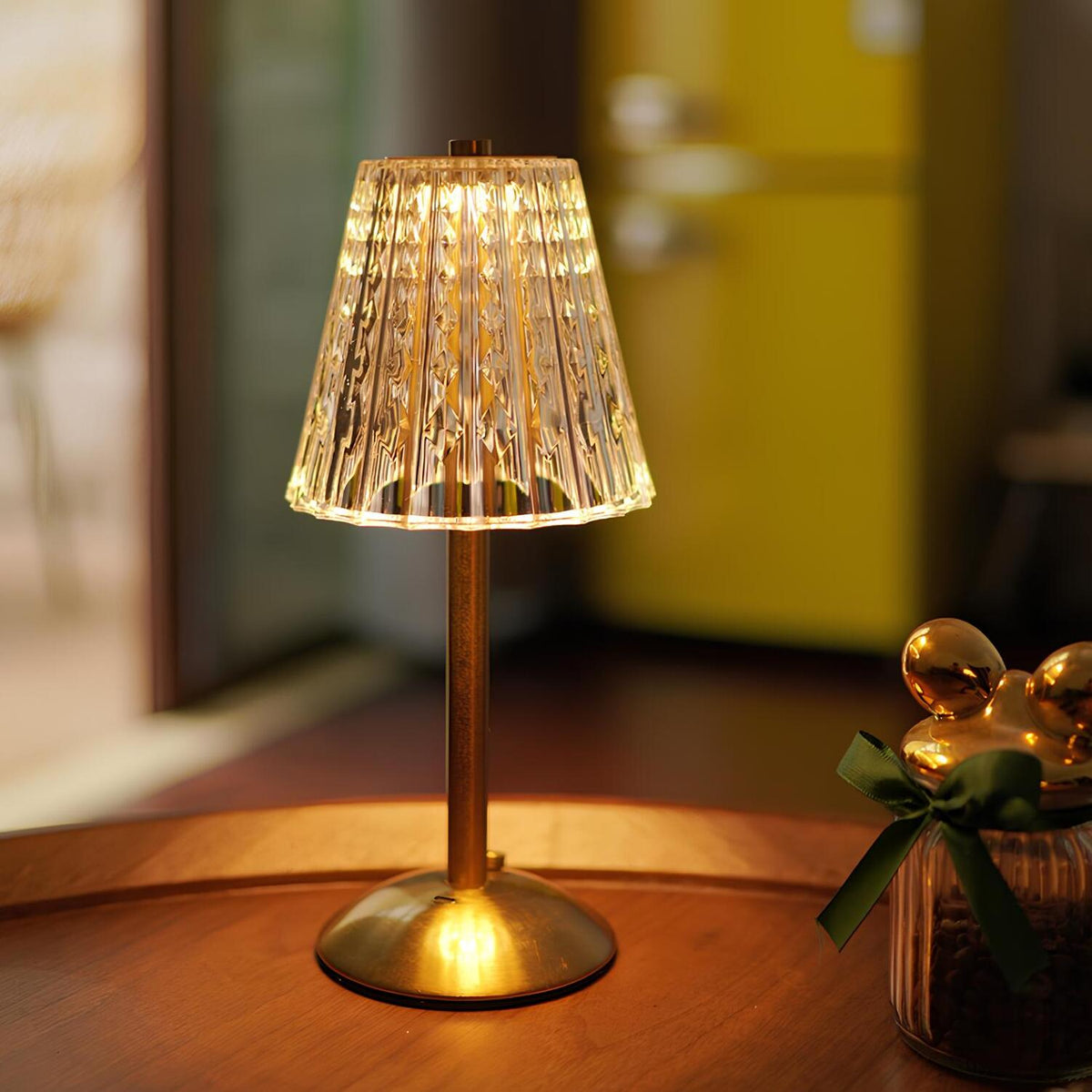 Gold Crystal Shade Table Lamp, view 2