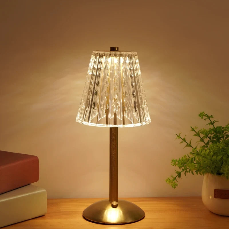 Gold Crystal Shade Table Lamp, view 4