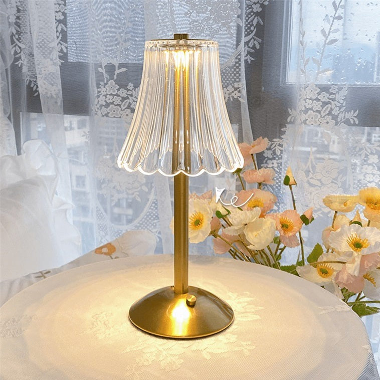 Gold Crystal Shade Table Lamp, view 7