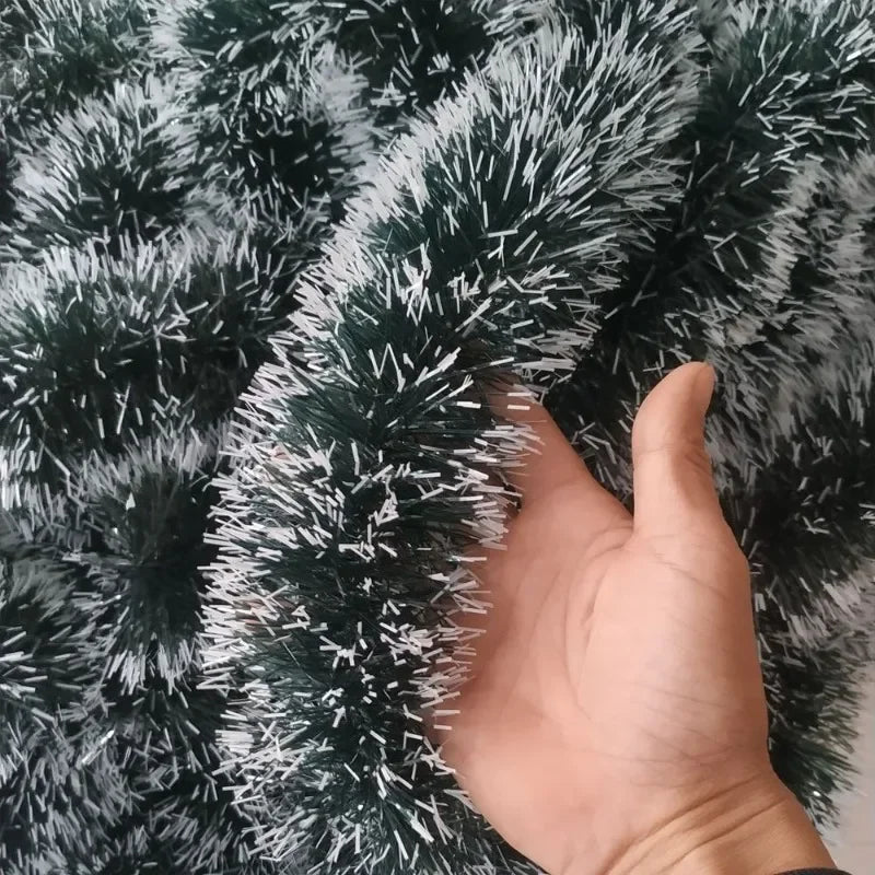 Green Christmas Tinsel Garland, view 9