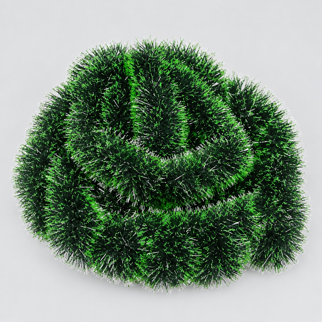 Green Christmas Tinsel Garland product photo