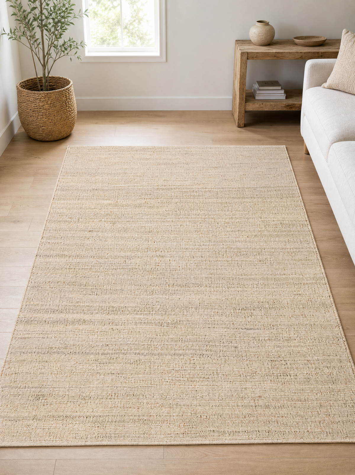 Handwoven Jute Blend Rug, main photo