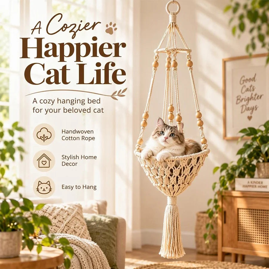 Hanging Rope Cat Bed, view 1