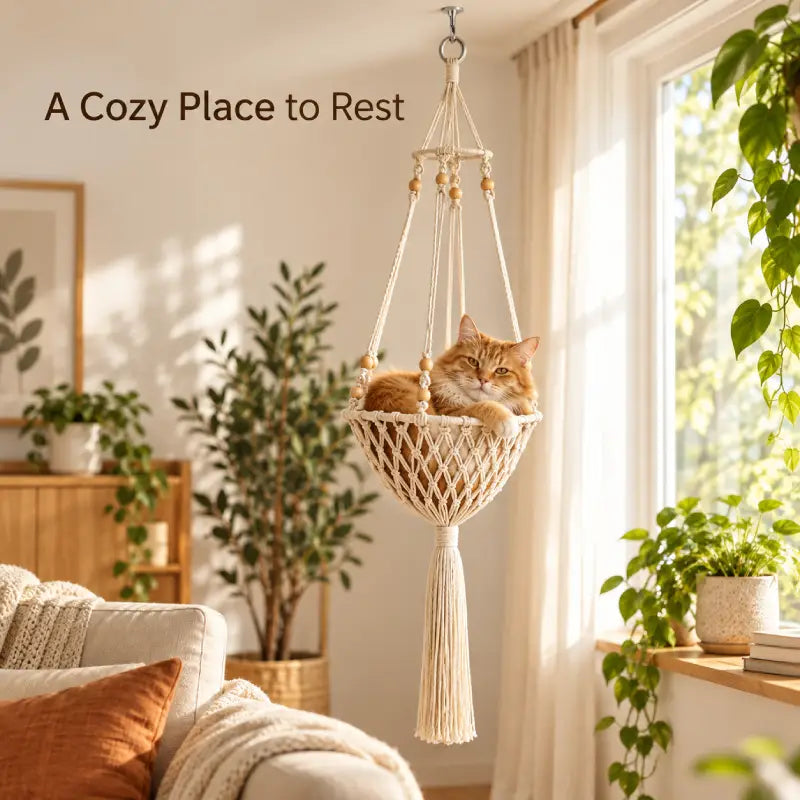 Hanging Rope Cat Bed, view 3