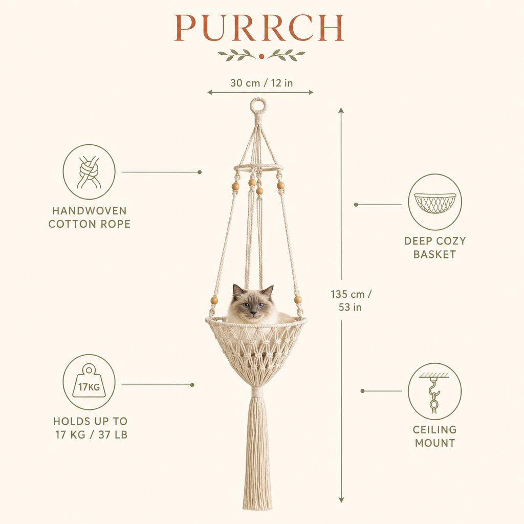 Hanging Rope Cat Bed, style A