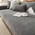 Chenille Couch Cover in grey