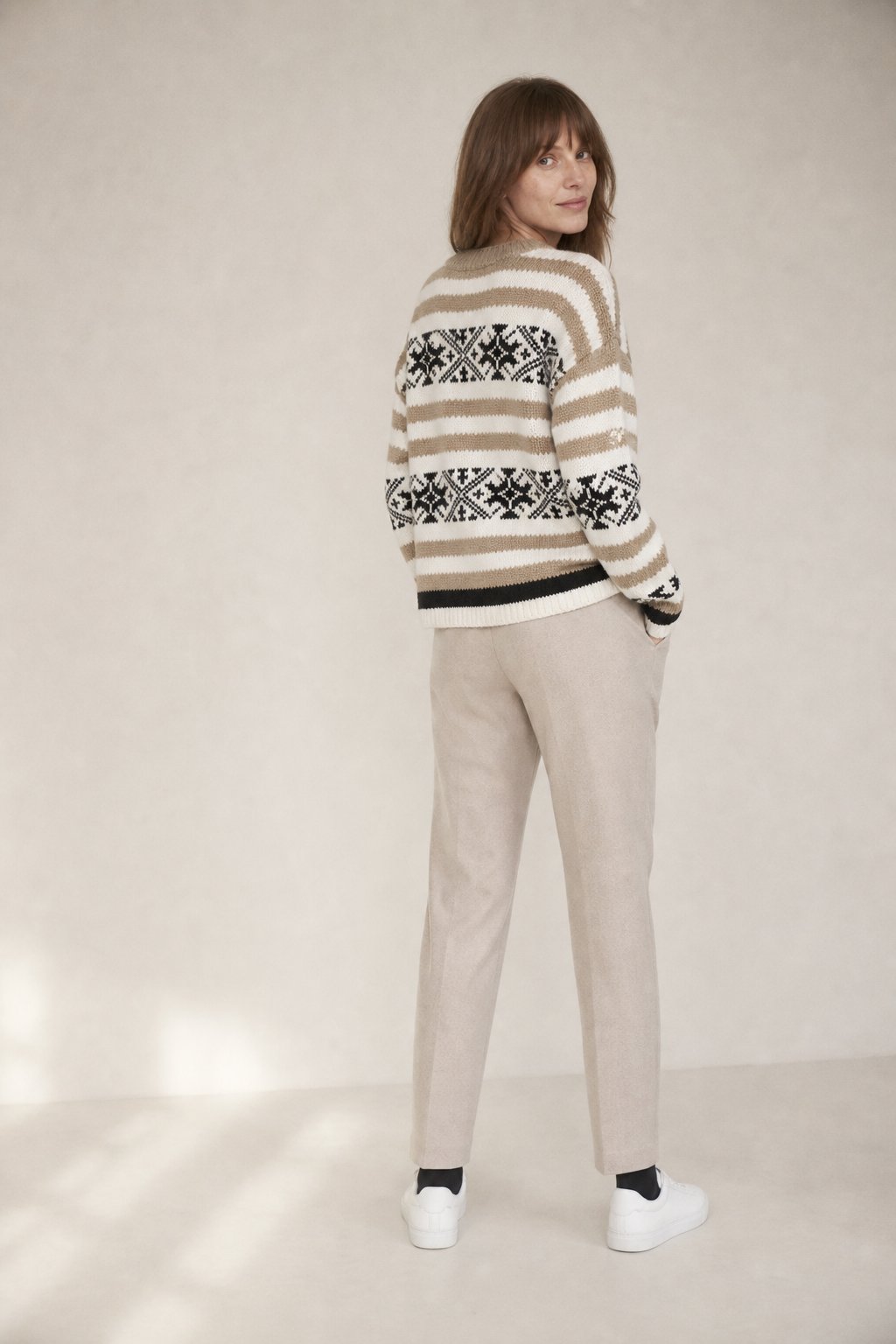 High Waist Straight Leg Trousers, view 5