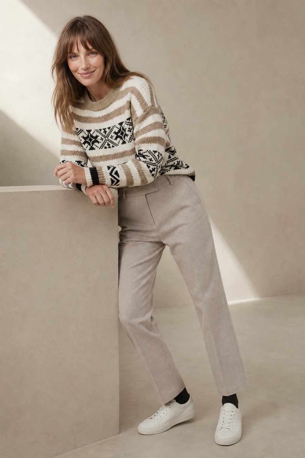 High Waist Straight Leg Trousers, view 6