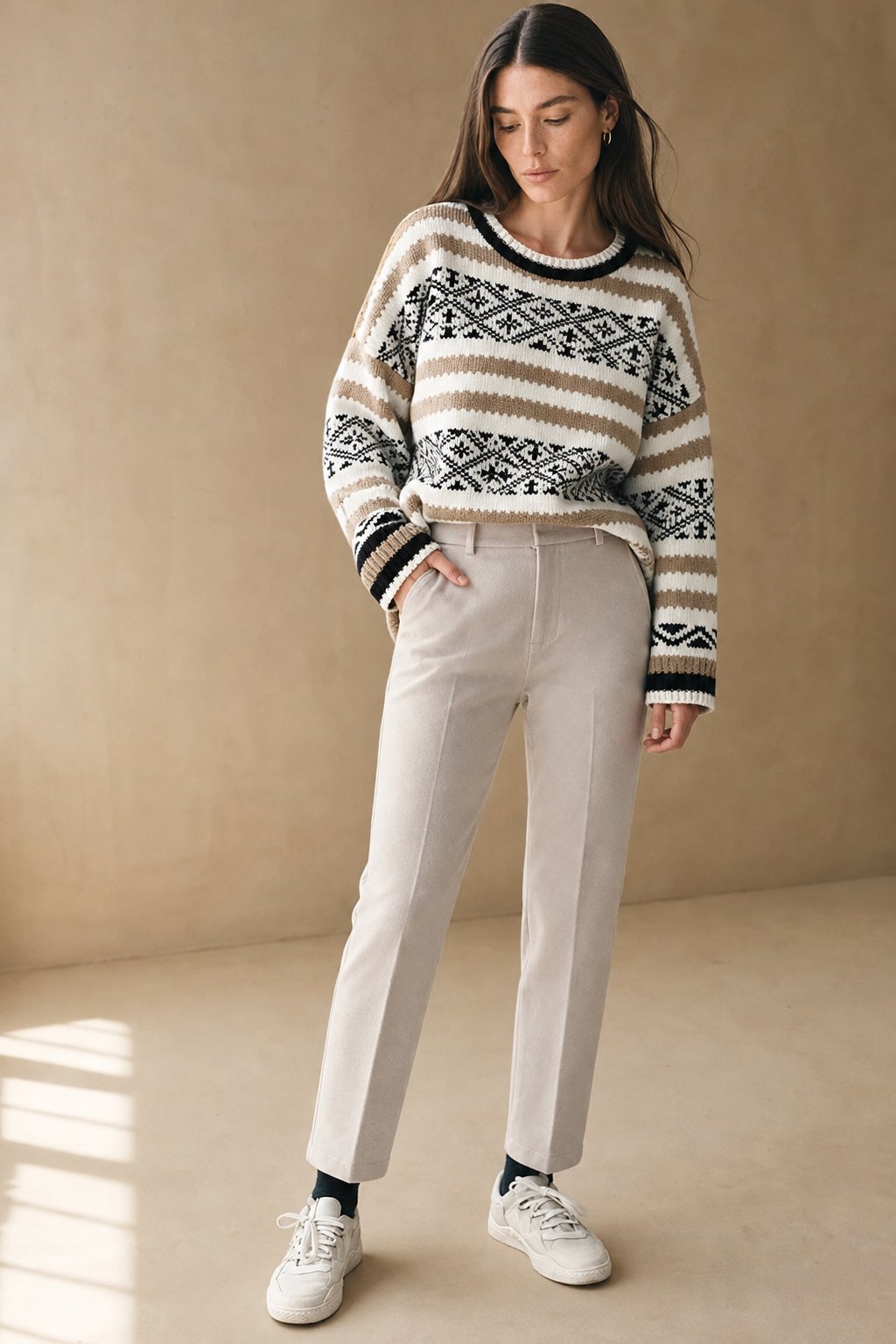 High Waist Straight Leg Trousers, view 9
