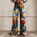 Floral Bell Bottom Pants in style a