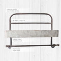Industrial Wall Towel Rack, view 1