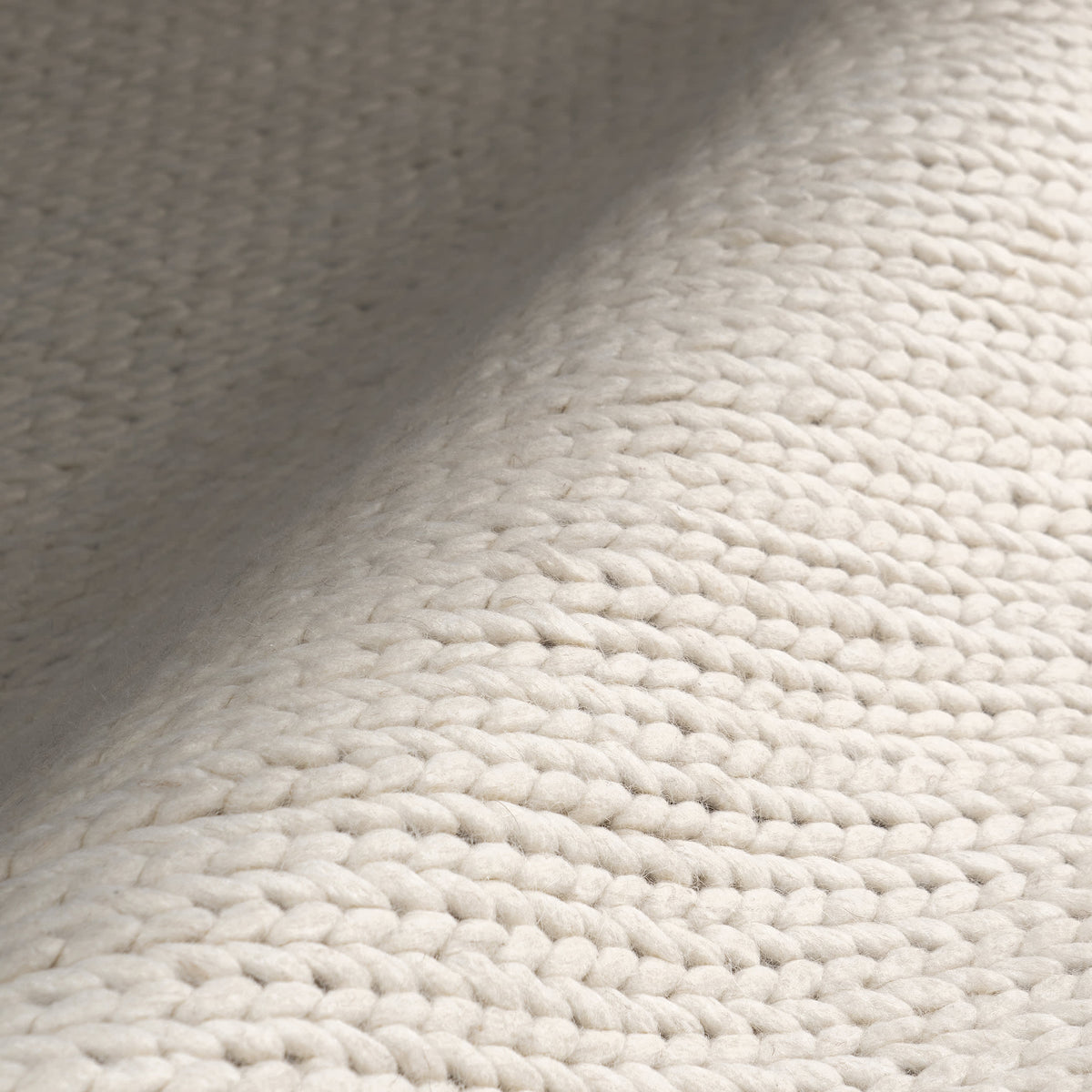 Knit Texture Felted Rug, view 3