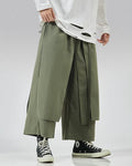 Layered Wrap Hakama Pants, view 2