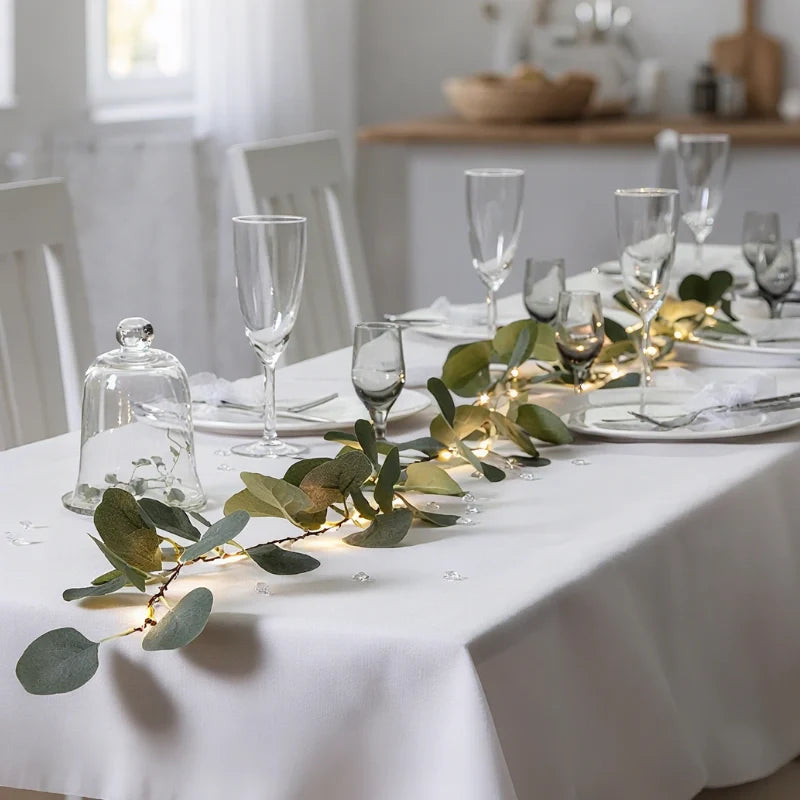 Leaf Garland with Lights, view 12