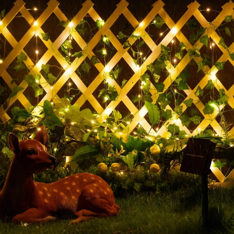 Leaf Garland with Lights, view 14