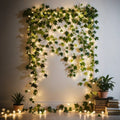 Leaf Garland with Lights, view 2