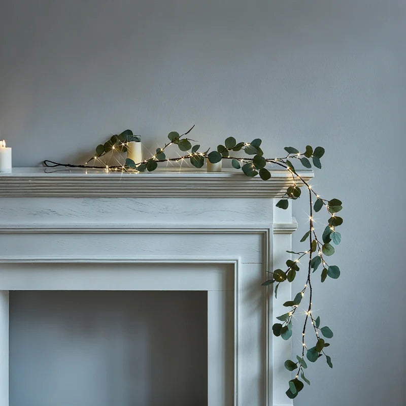 Leaf Garland with Lights, view 22