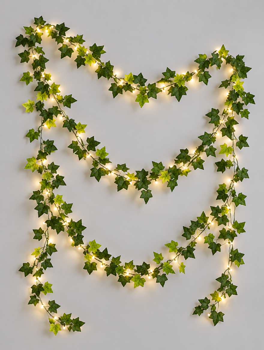 Leaf Garland with Lights product photo