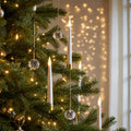 LED Christmas Tree Taper Candles, Crystal Ball