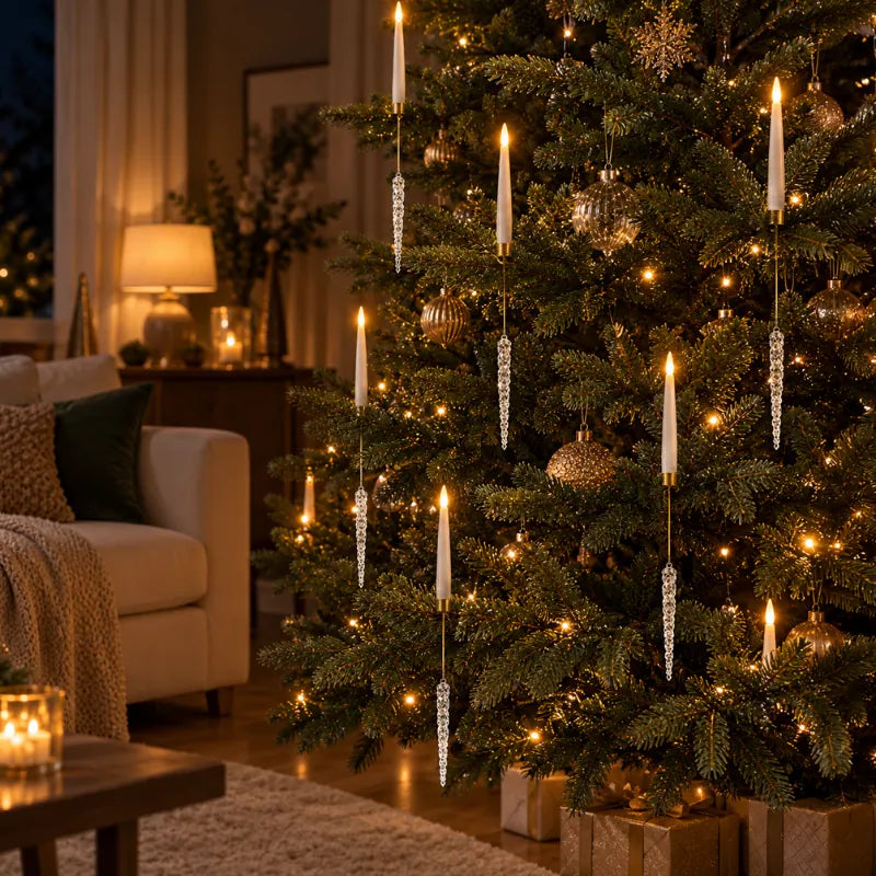 LED Christmas Tree Taper Candles, view 10