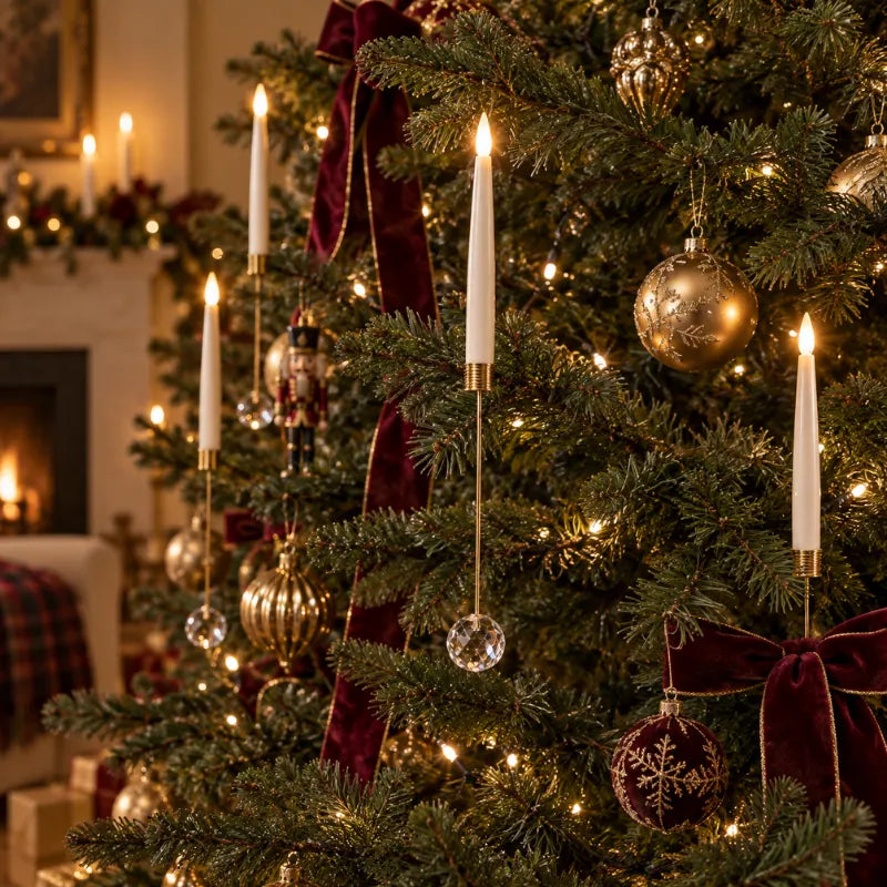 LED Christmas Tree Taper Candles, view 5
