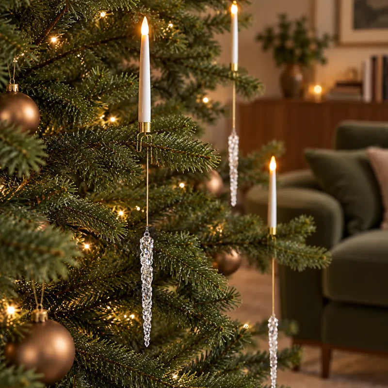 LED Christmas Tree Taper Candles, view 6