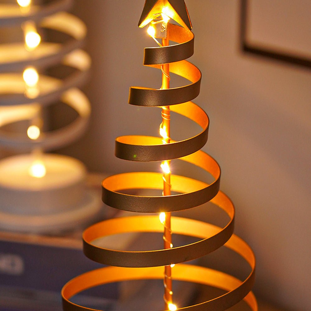 LED Spiral Christmas Tree with Star, view 8