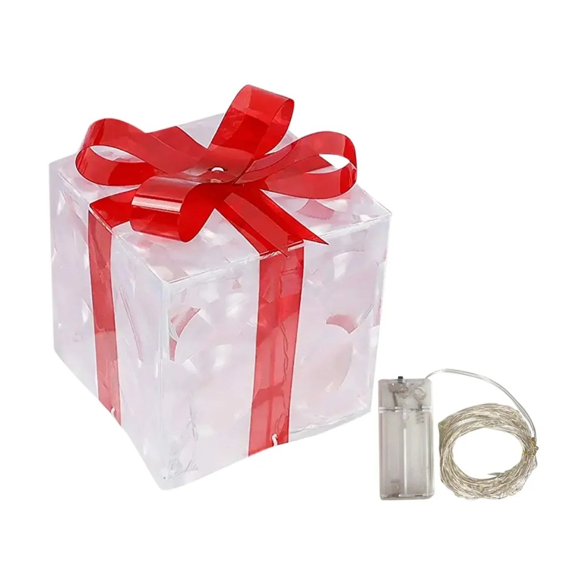Lighted Christmas Gift Box, view 10