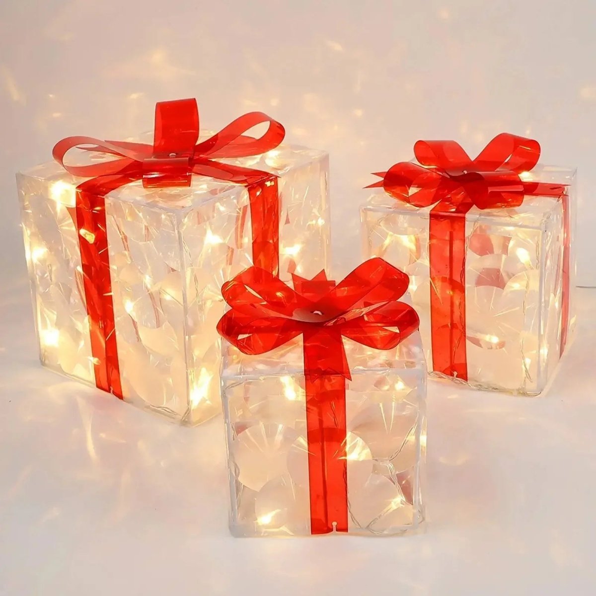 Lighted Christmas Gift Box, view 6
