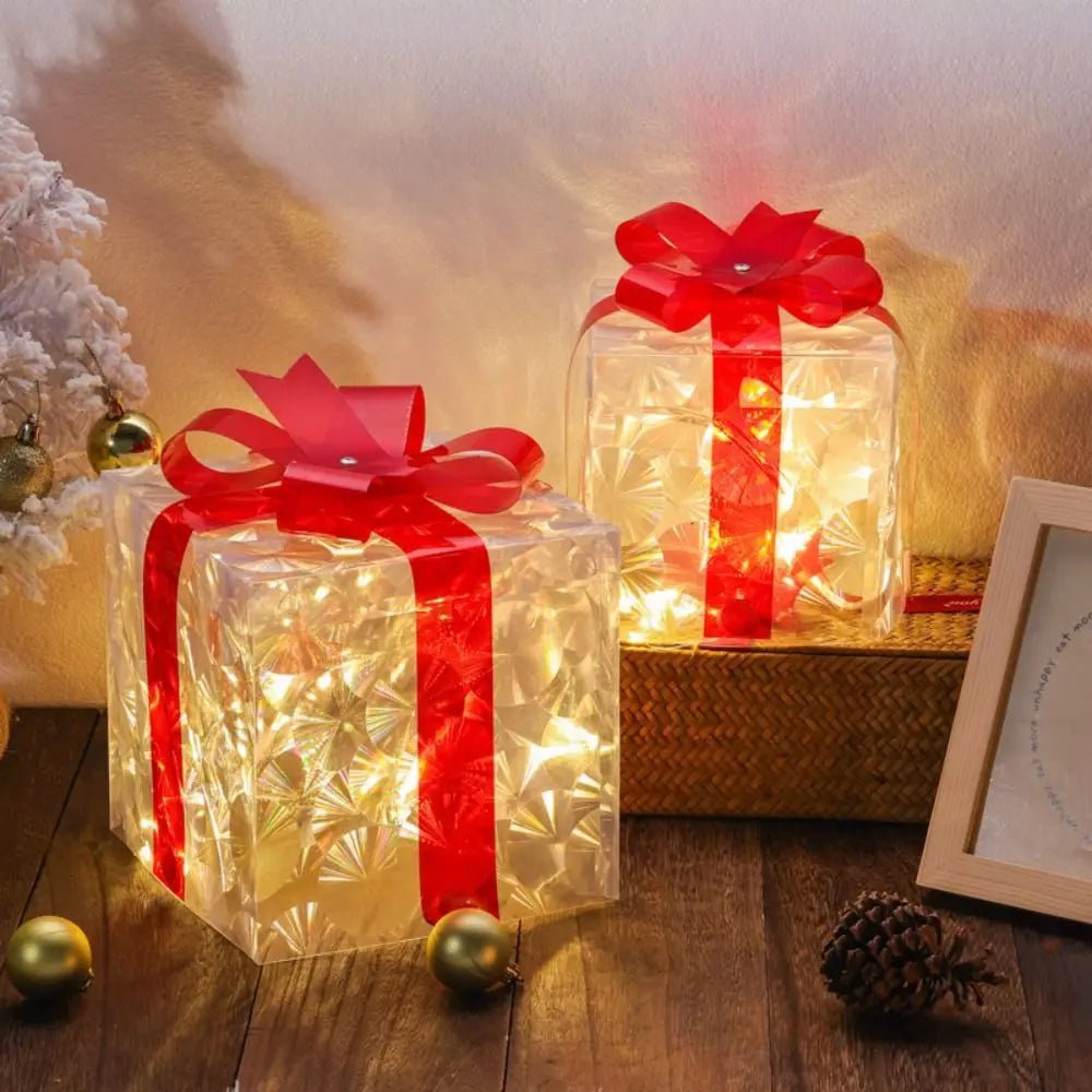 Lighted Christmas Gift Box, view 9