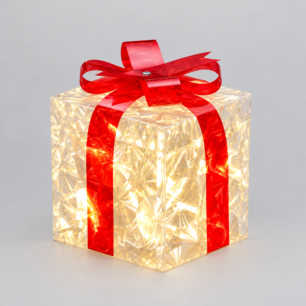 Lighted Christmas Gift Box product photo