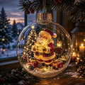 Lighted Christmas Scene Ornament, view 1