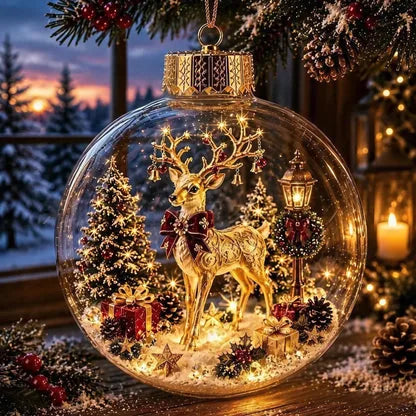 Lighted Christmas Scene Ornament, view 8