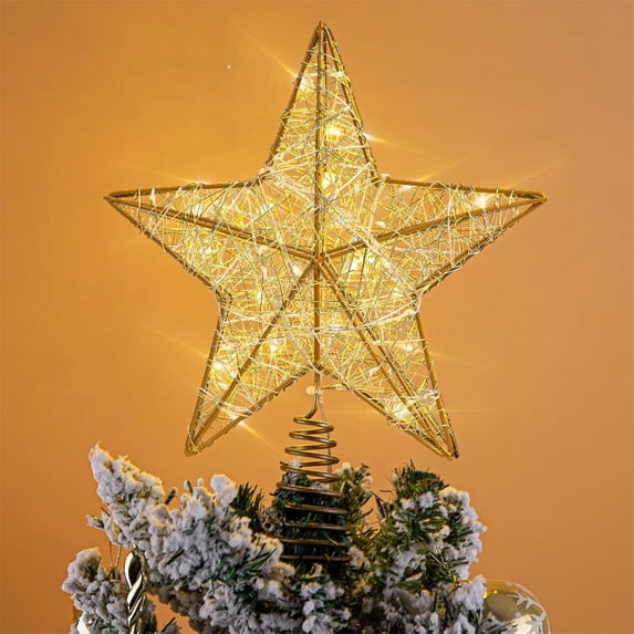 Gold Star Tree Topper, view 1