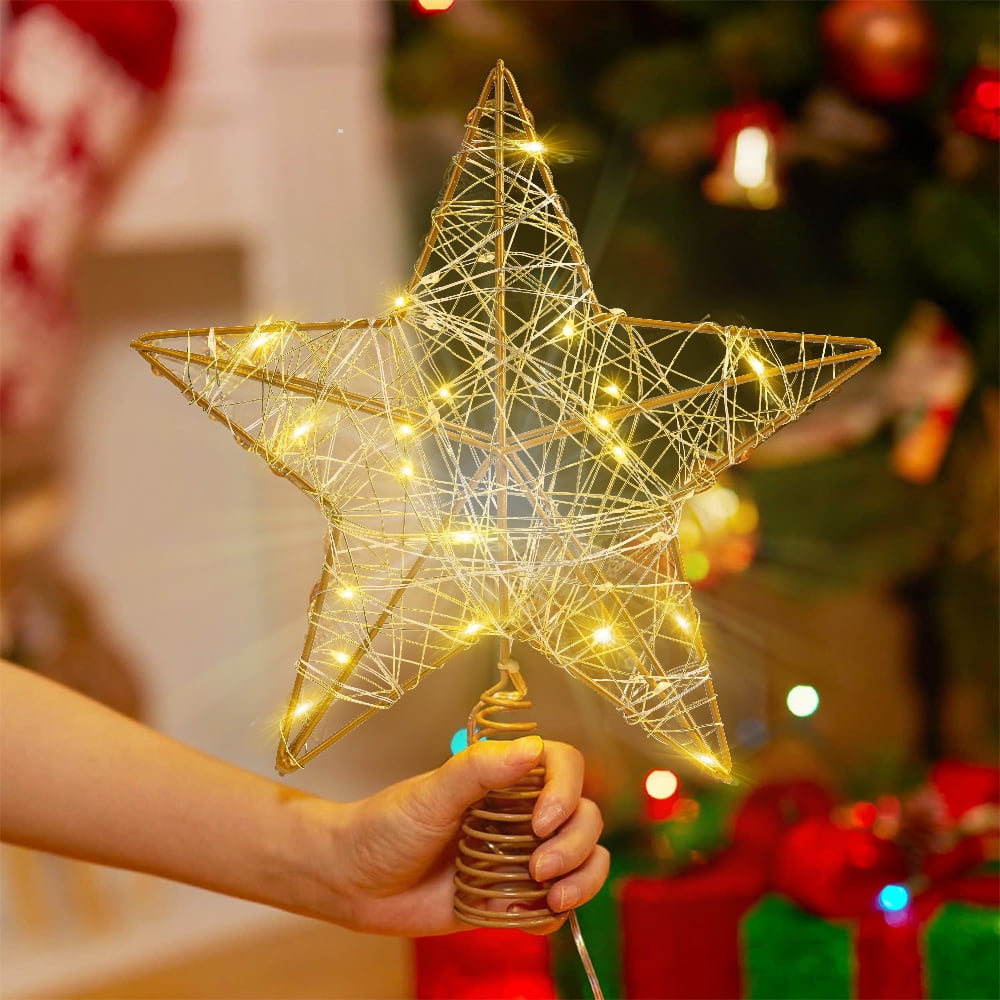 Gold Star Tree Topper, view 6