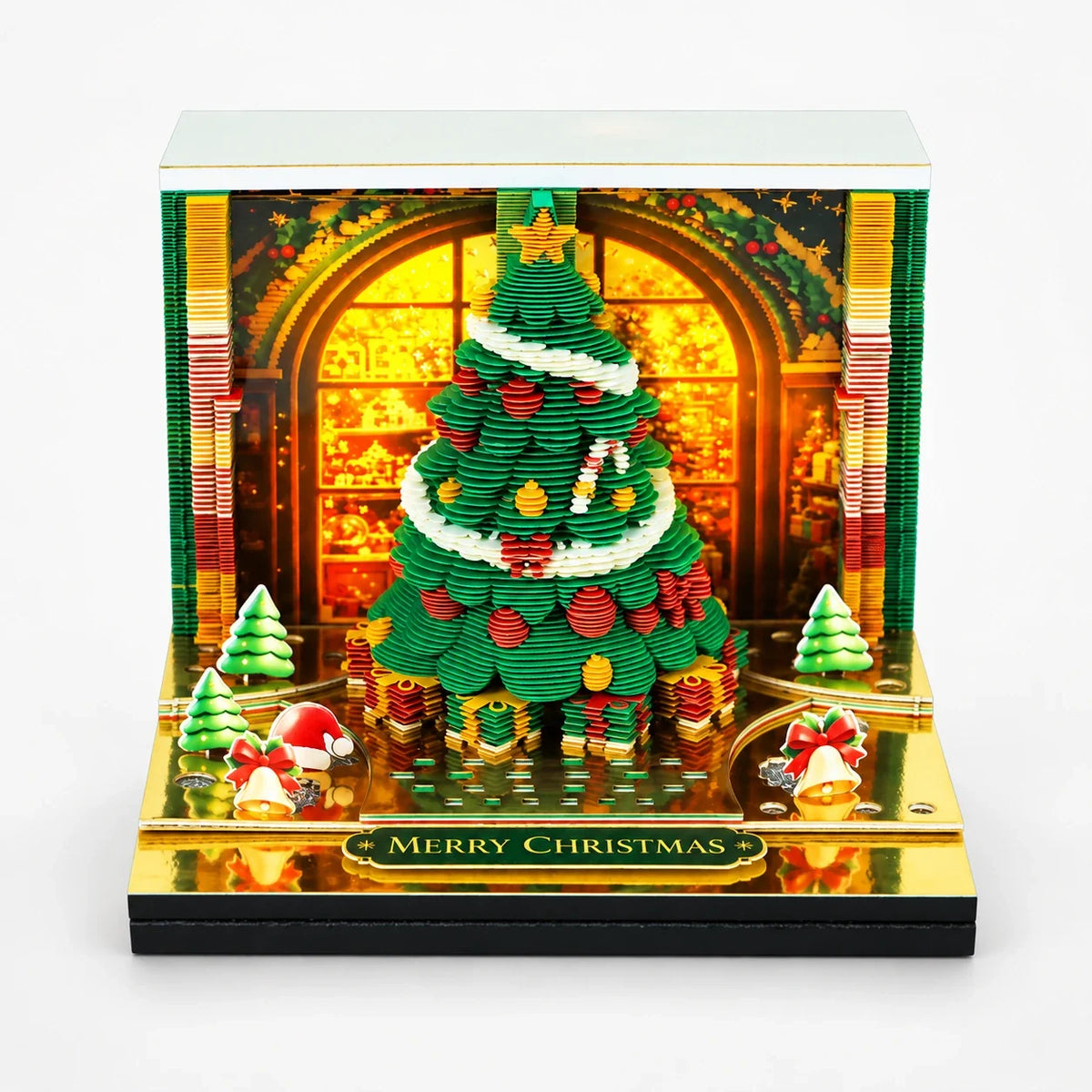 Lighted Pop-Up Christmas Tree Calendar, view 1